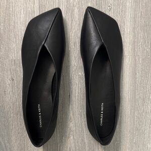 Charles & Keith Sleek Black Women's Loafers